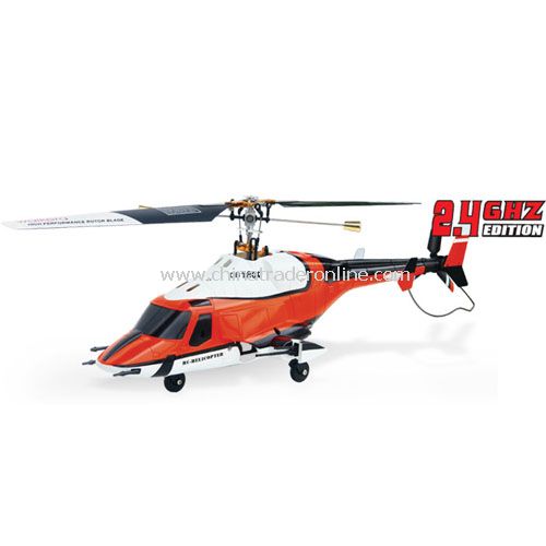 Hybrid Metal CB180Q Airwolf [2.4GHz] Orange Style w/ LCD Transmitter from China